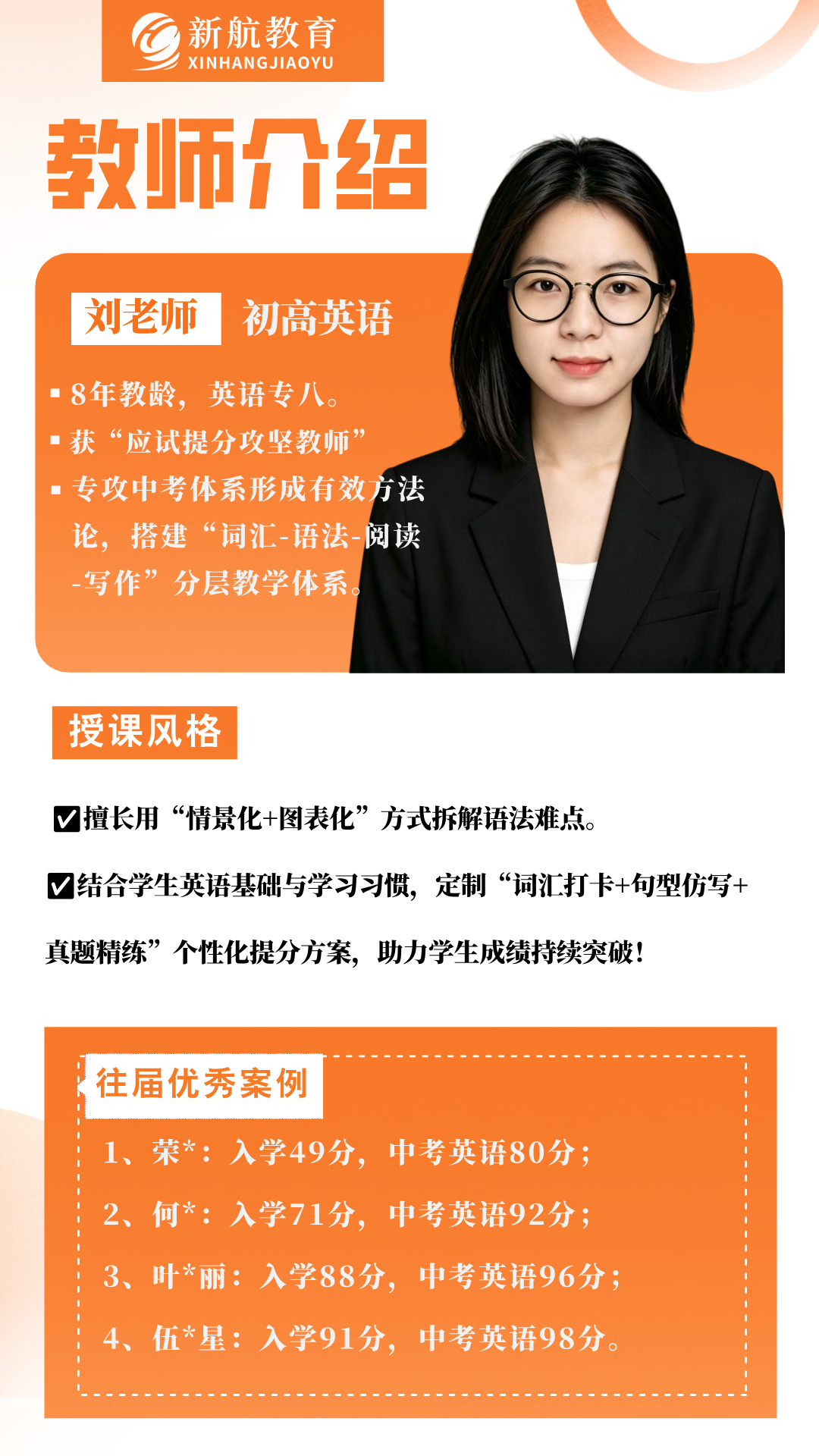 刘老师 初高英语